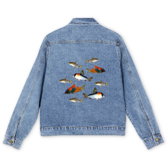 Pygmy Corydoras Adolfoi Corydoras Catfish Aquarium Men's Denim Jackets