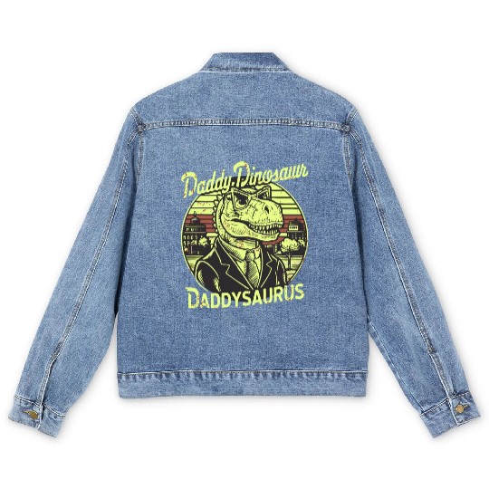 Daddy Dinosaur Daddysauru Supernatural Men's Denim Jackets