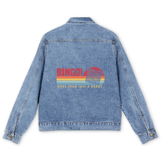Bingo more than a Hobby Caller Daubers Men's Denim Jackets