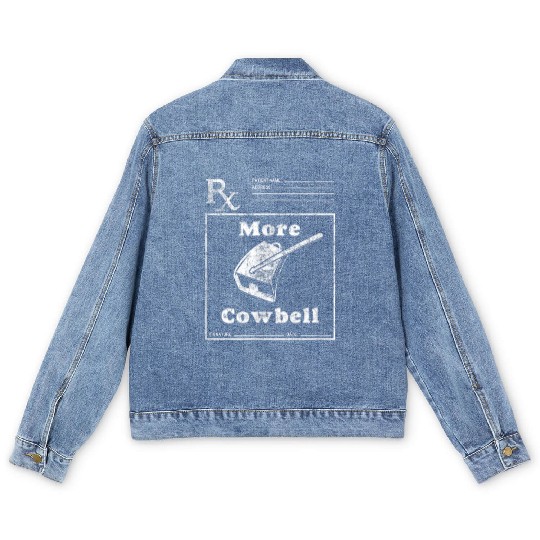Funny Cowbell Novelty Comedy Men's Denim Jackets