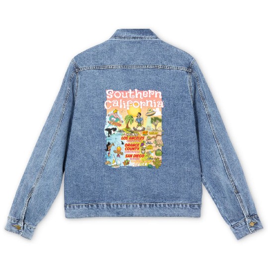 Southern California Paradise Men's Denim Jackets