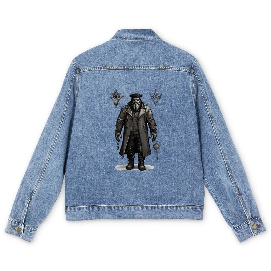 Character Sheet Men's Denim Jackets