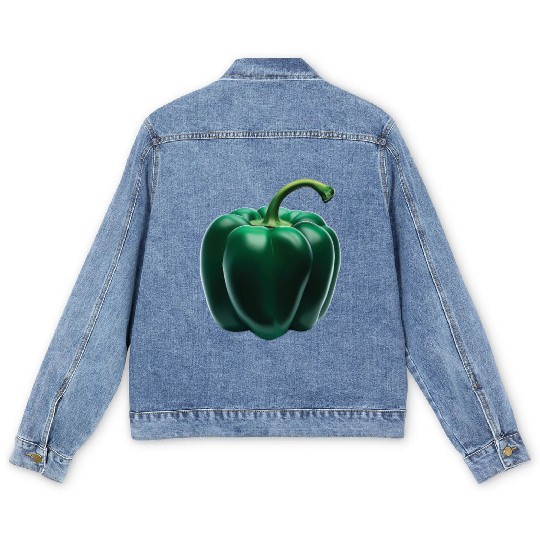 Green Bell Pepper Men's Denim Jackets