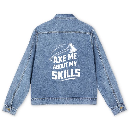 Axe Throwing Enthusiasts Championship Precision Men's Denim Jackets