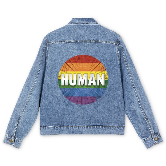 LGBTQ Human Men's Denim Jackets