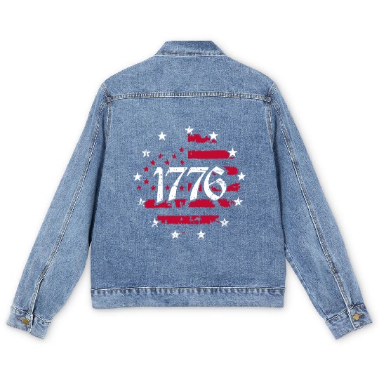 1776 Stars Men's Denim Jackets
