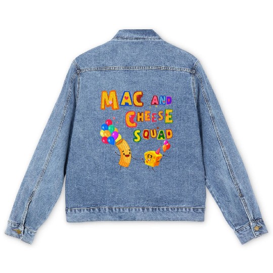 Macaroni And Cheese Mac Cheese Squad Lover Men's Denim Jackets
