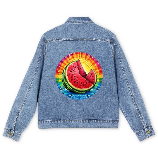 LGBTQ Melon Men's Denim Jackets