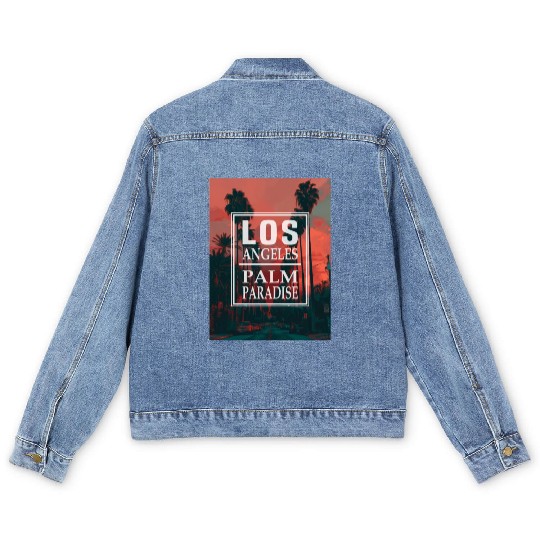 Los Angeles Palm Paradise Men's Denim Jackets