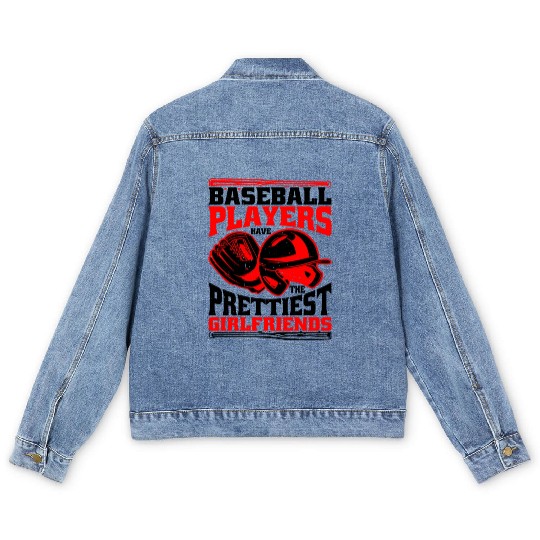 Baseball Players Have The Prettiest Girlfriends 6 Men's Denim Jackets
