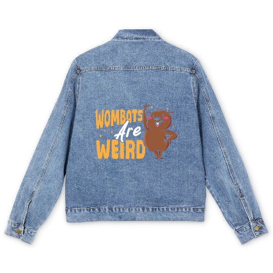 Wombats Are Weird Wombat Merch Men's Denim Jackets