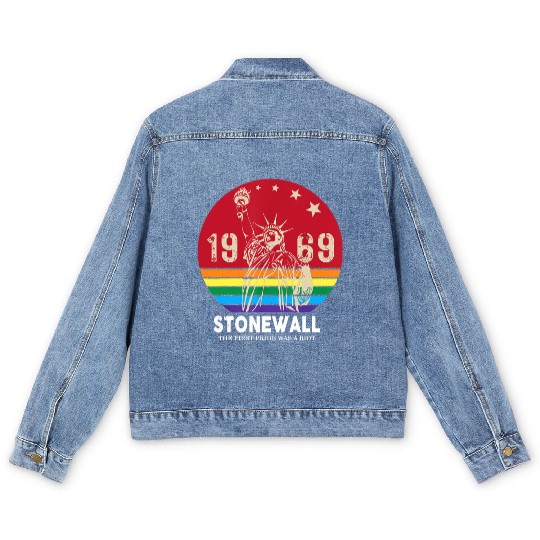 The First Pride Was A Riot 1969 Stonewall LGBTQ Men's Denim Jackets