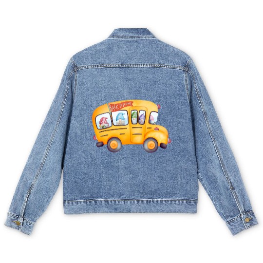 Back to School Collection: School Bus Men's Denim Jackets