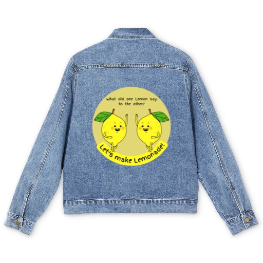 let us make lemonade Men's Denim Jackets