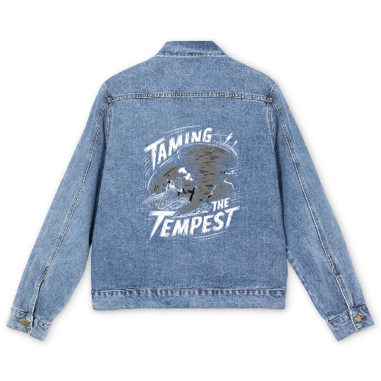 Tornado Chasing Adventures: Embrace Nature's Fury Men's Denim Jackets