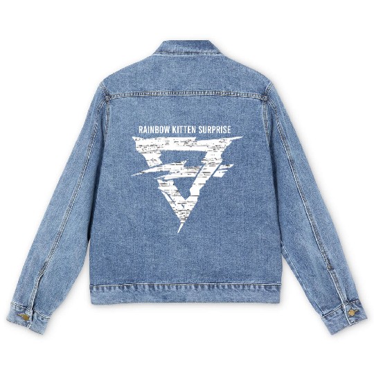 Rainbow Kitten Surprise Indie Band Tribute Men's Denim Jackets