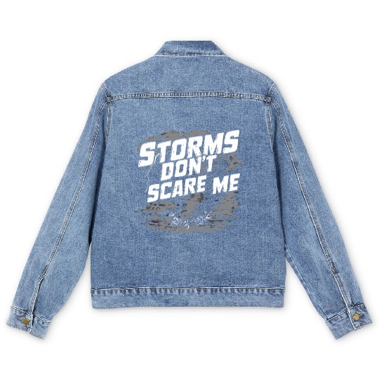 Tornado Chasing Adventures: Embrace Nature's Fury Men's Denim Jackets