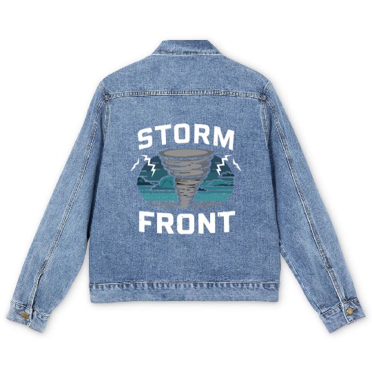 Tornado Chasing Adventures: Embrace Nature's Fury Men's Denim Jackets