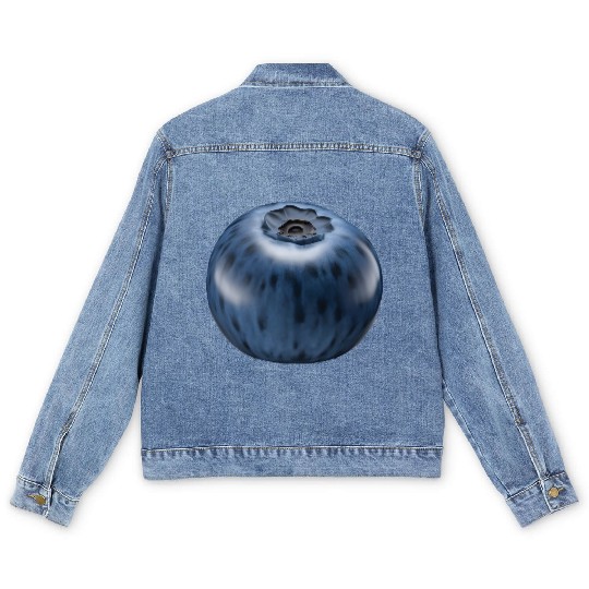 Blueberry Realistic Men's Denim Jackets