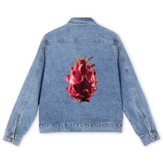 Dragon Fruit Realistic Men's Denim Jackets