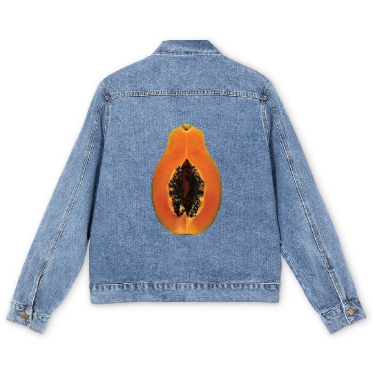 Papaya Realistic Men's Denim Jackets