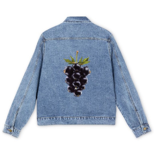 Blackberry Realistic Men's Denim Jackets