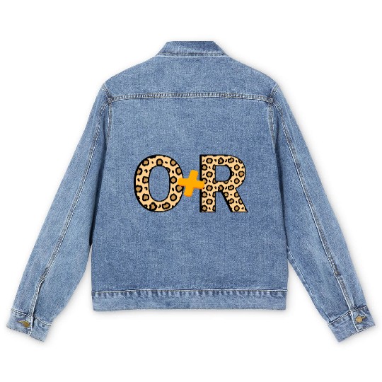 ONIKA + ROGUE LEOPARD PRINT Men's Denim Jackets