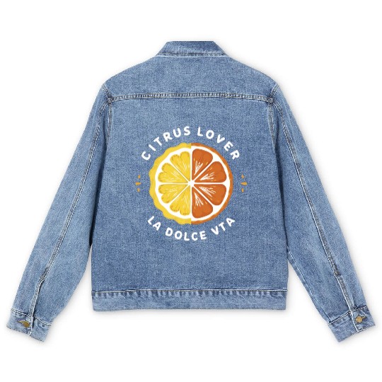 Citrus Lover la Dolce Vita Men's Denim Jackets