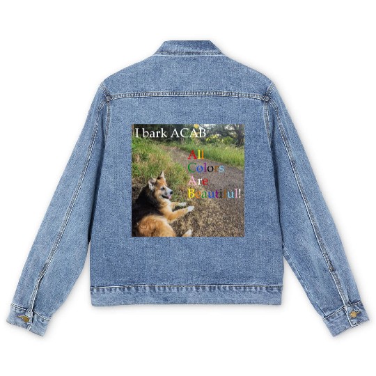 I bark ACAB Men's Denim Jackets