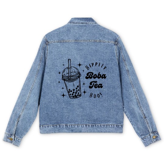 Boba Tea Lover Men's Denim Jackets