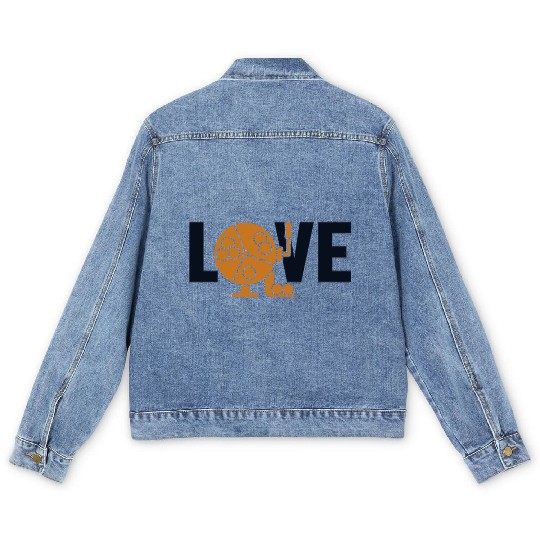 Bingo Love Professional Caller Daubers Bingo Men's Denim Jackets