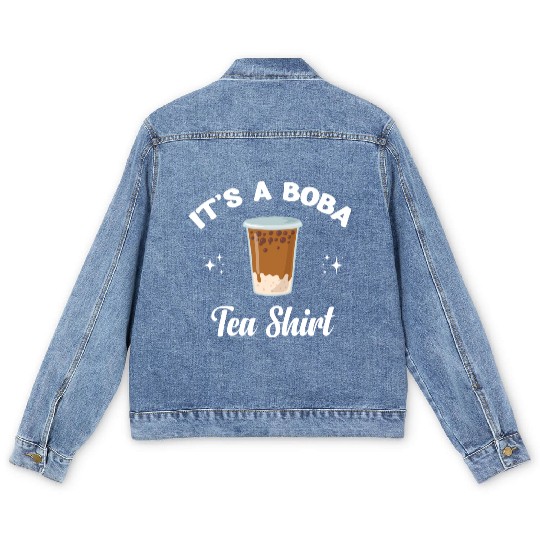 It's A Boba Tea Men's Denim Jackets Bubble Japan K-pop Korean