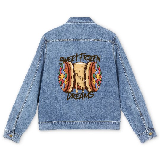 Ice Cream Dream Men's Denim Jackets