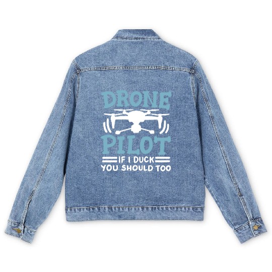 Drone Pilot Men's Denim Jackets