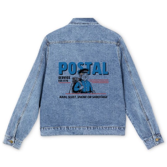 Save the Postal Service - Support Postal Workers Men's Denim Jackets
