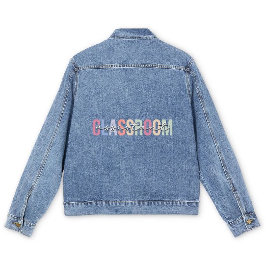Classroom Assistant Teacher Assistant School Men's Denim Jackets
