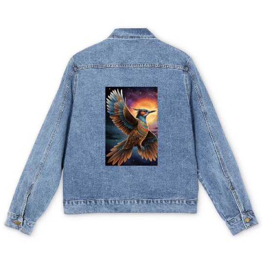 Bird of paradise Men's Denim Jackets