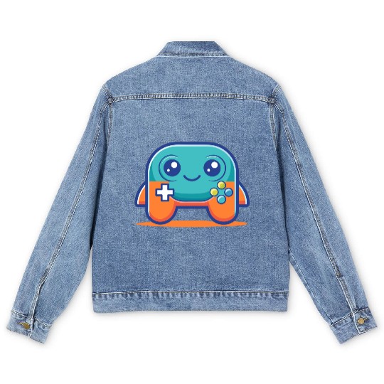 Chibi Controller Men's Denim Jackets