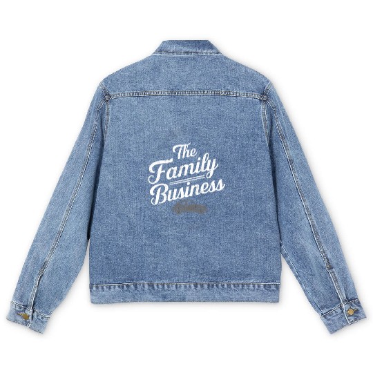 Mobster Gangster Mafia Organized Crime Boss Men's Denim Jackets