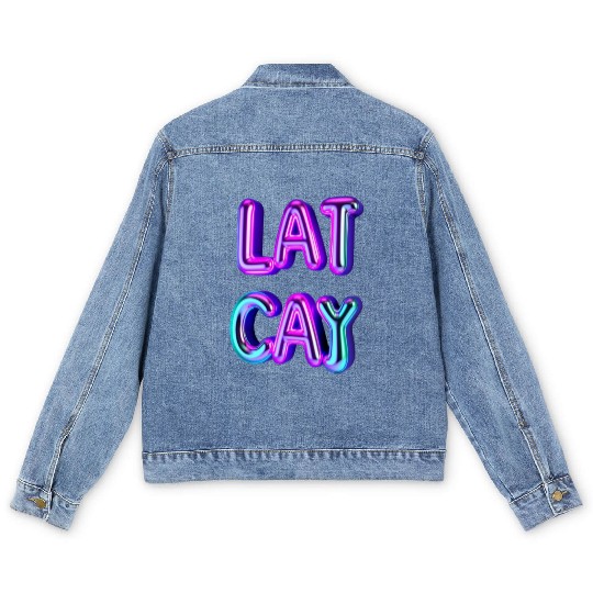 Typography Men's Denim Jackets