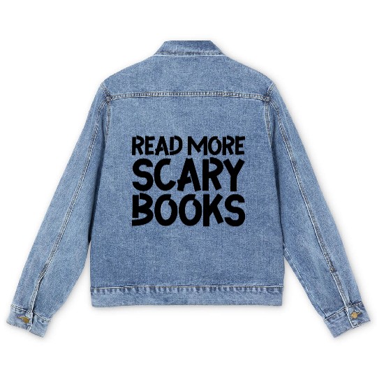 Read More Scary Books Men's Denim Jackets