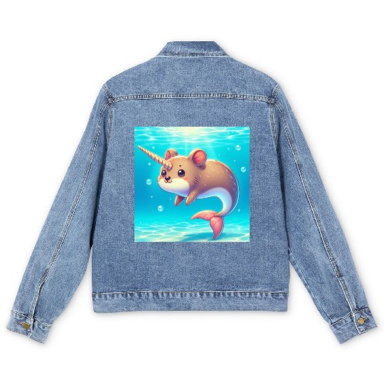 The narwhal-qoukka Men's Denim Jackets