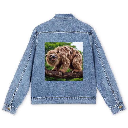 The hyena-sloth Men's Denim Jackets