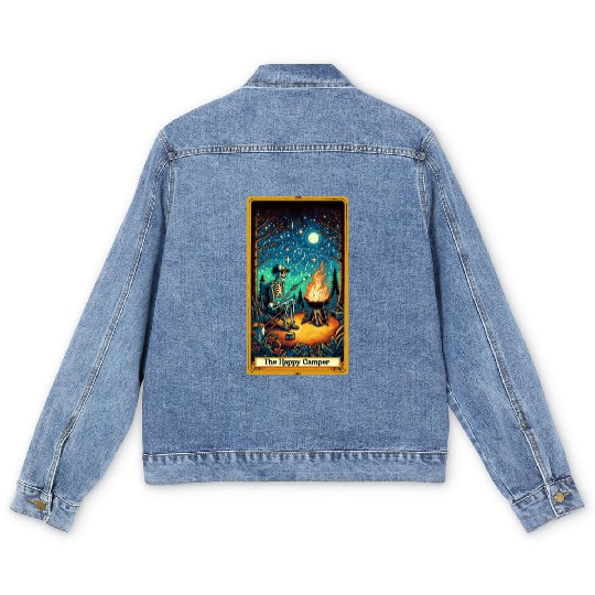 The Happy Camper Tarot Men's Denim Jackets