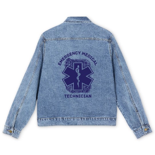 Emergency Medical Technician EMT Men's Denim Jackets
