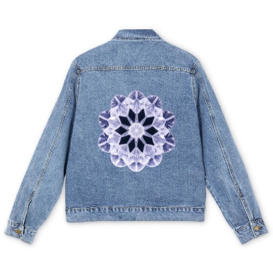 Ice Crystal Men's Denim Jackets