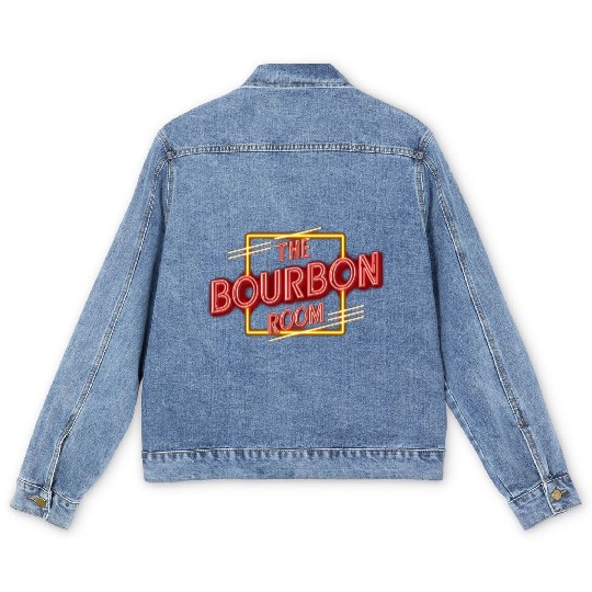 Vintage The Bourbon Room Bar and Music Venue Men's Denim Jackets