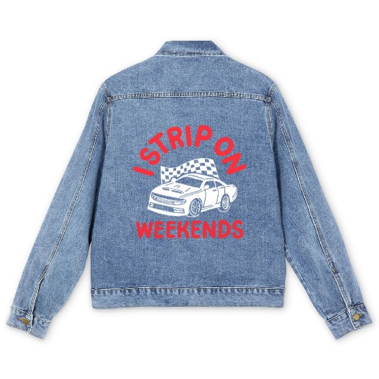 Drag Racing Race Car Drag Racer Men's Denim Jackets