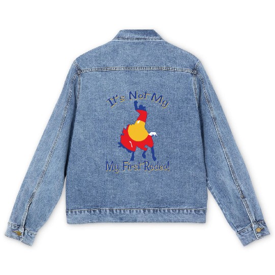 It's Not My First Rodeo Horse Men's Denim Jackets