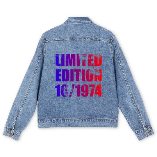 50th birthday Limited Edition 10/1974 Men's Denim Jackets